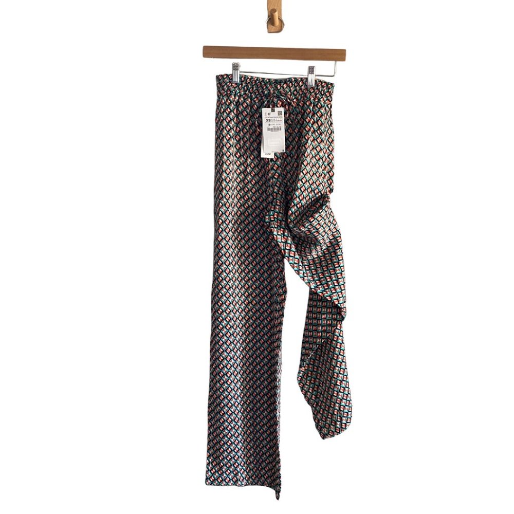 NWT - ZARA Geometric Wide Leg Pants